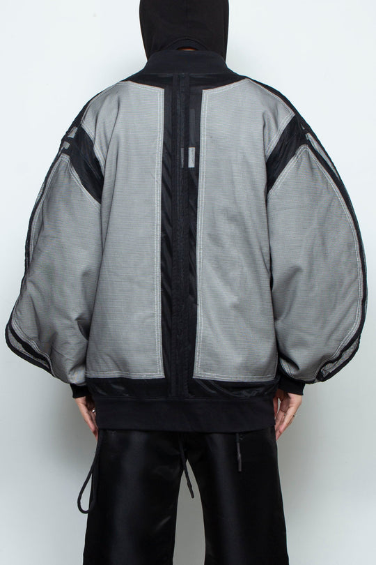 Mesh Sleeve Bomber