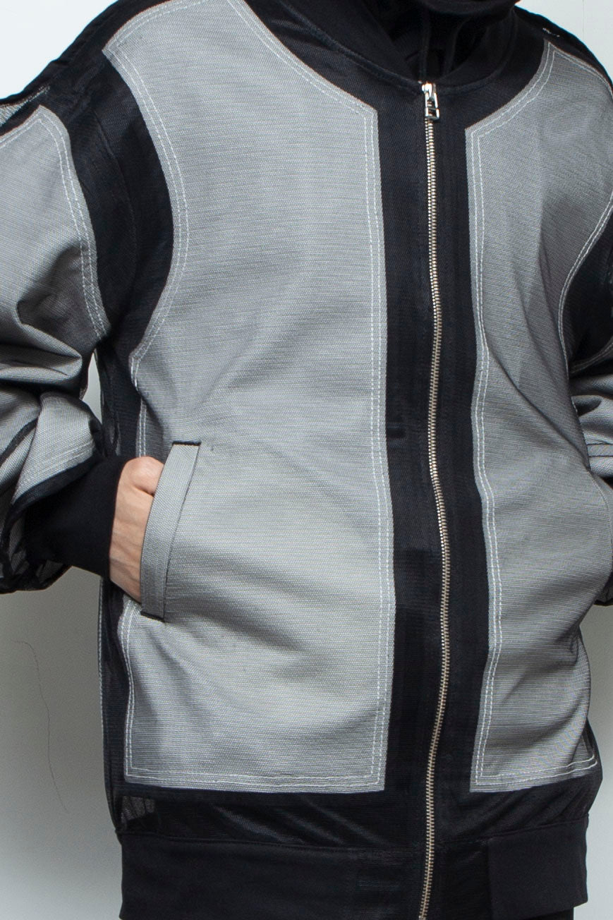 Mesh Sleeve Bomber