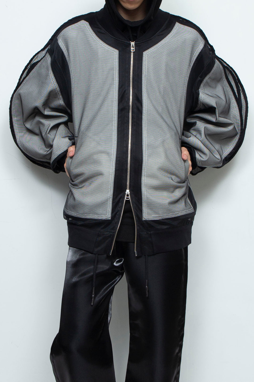 Mesh Sleeve Bomber