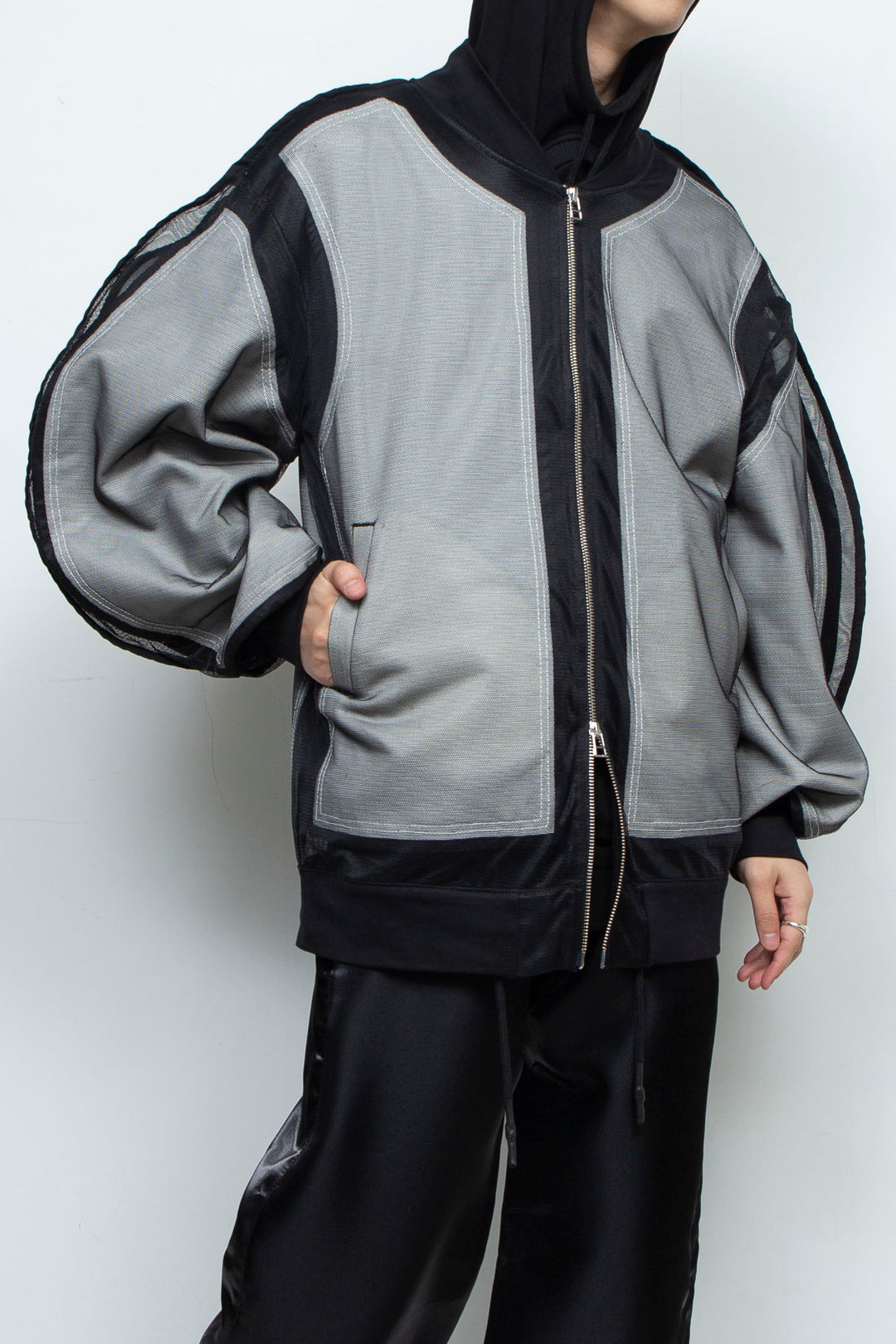 Mesh Sleeve Bomber