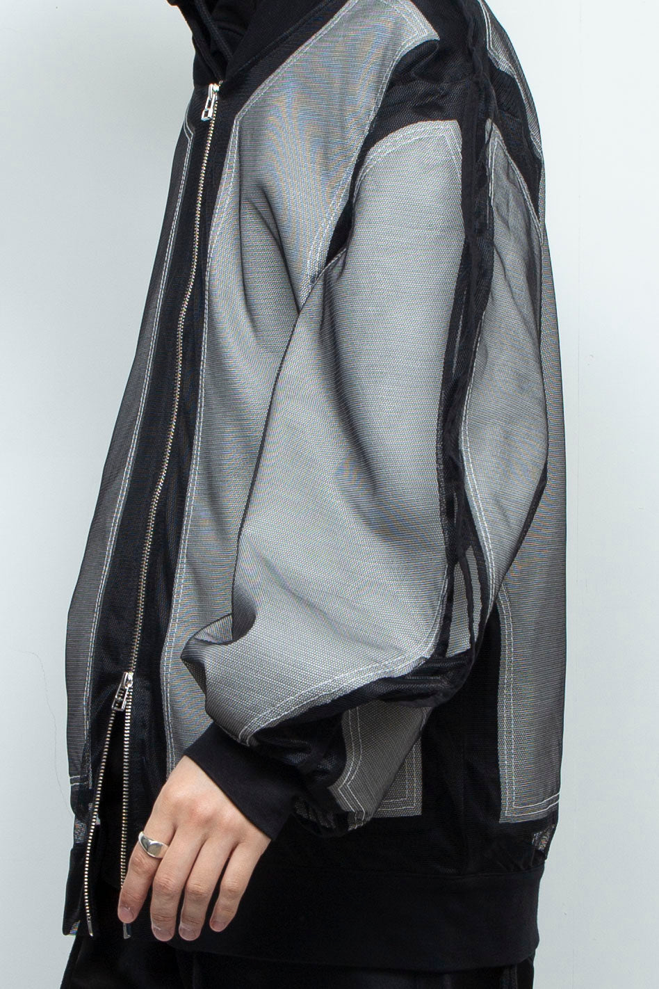 Mesh Sleeve Bomber
