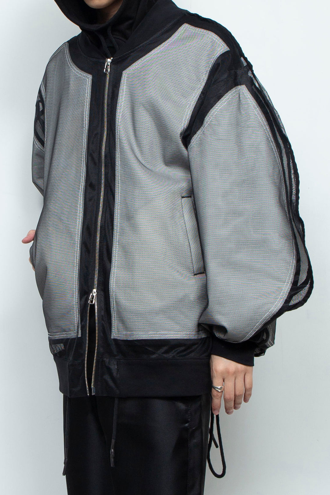 Mesh Sleeve Bomber