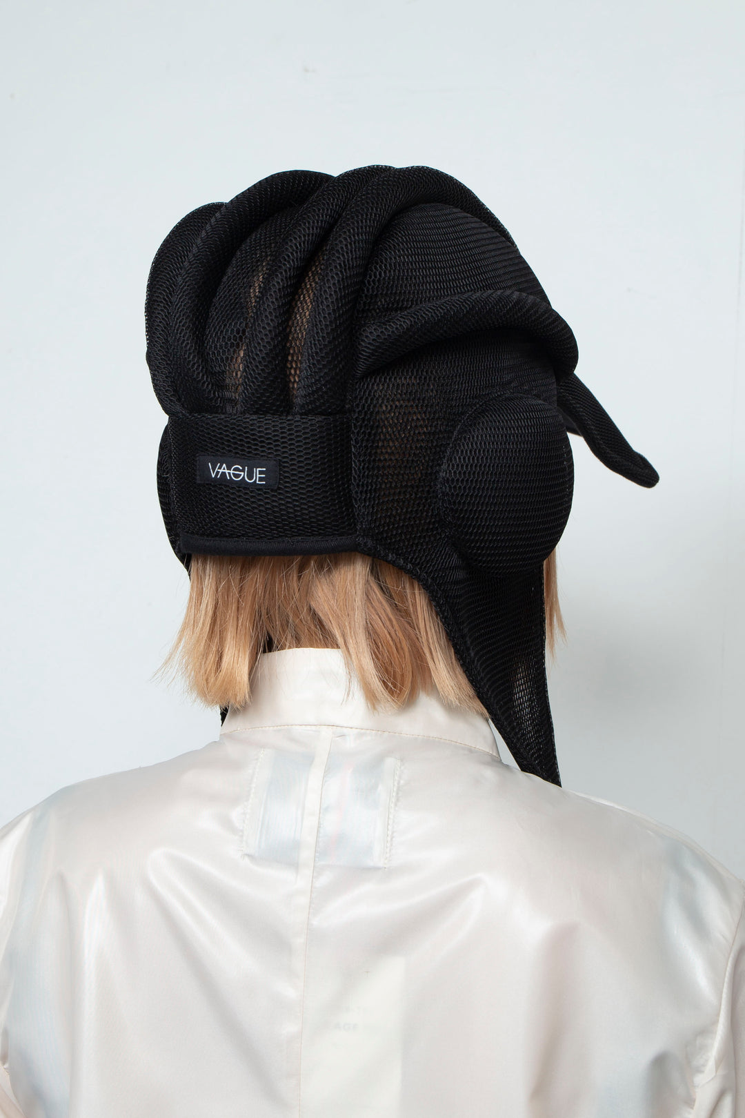 BLACK MESH AVIATOR PILOT CAP