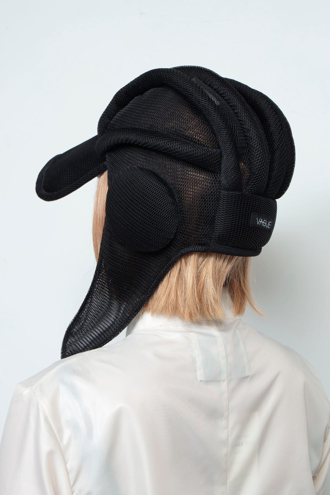 BLACK MESH AVIATOR PILOT CAP
