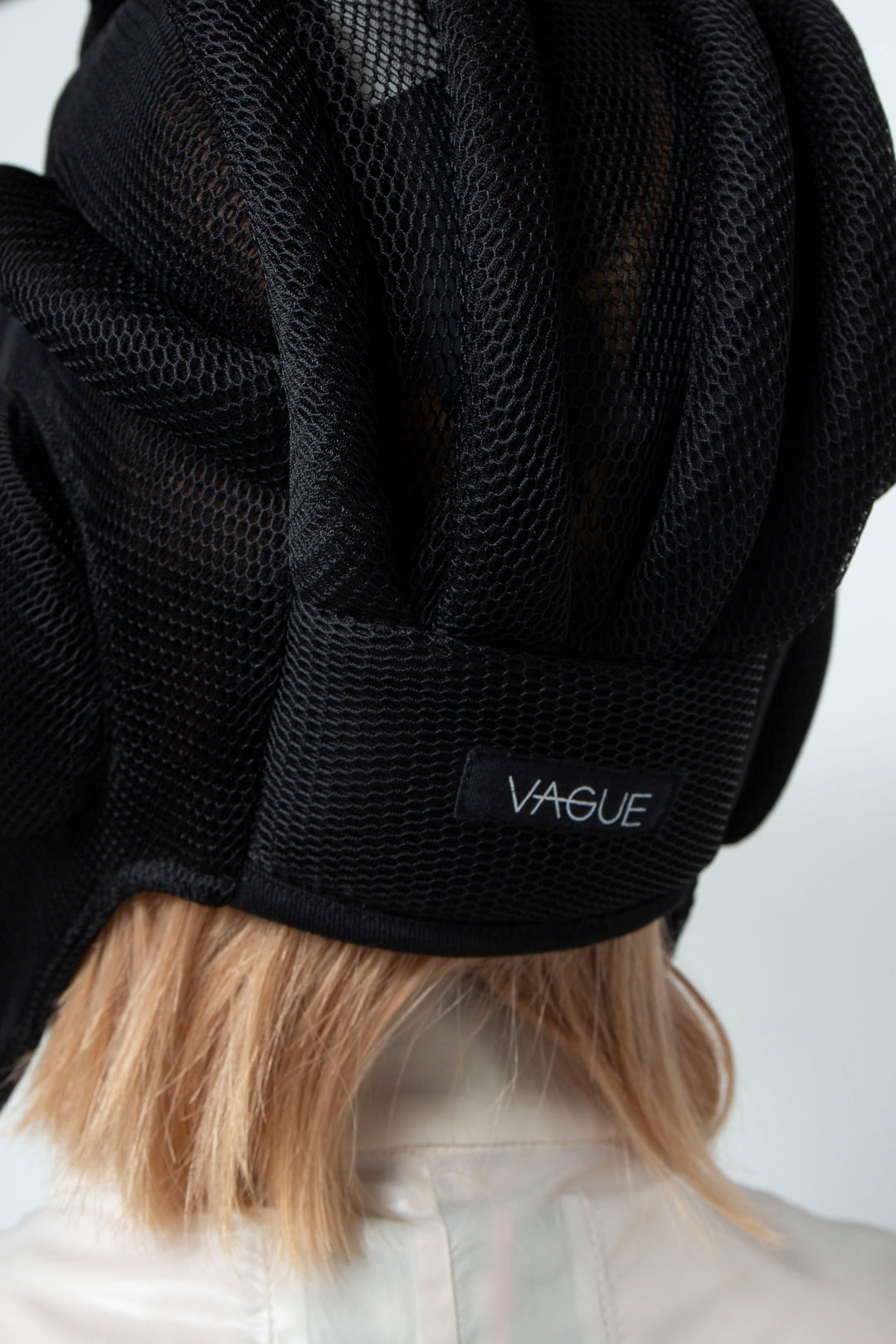 BLACK MESH AVIATOR PILOT CAP