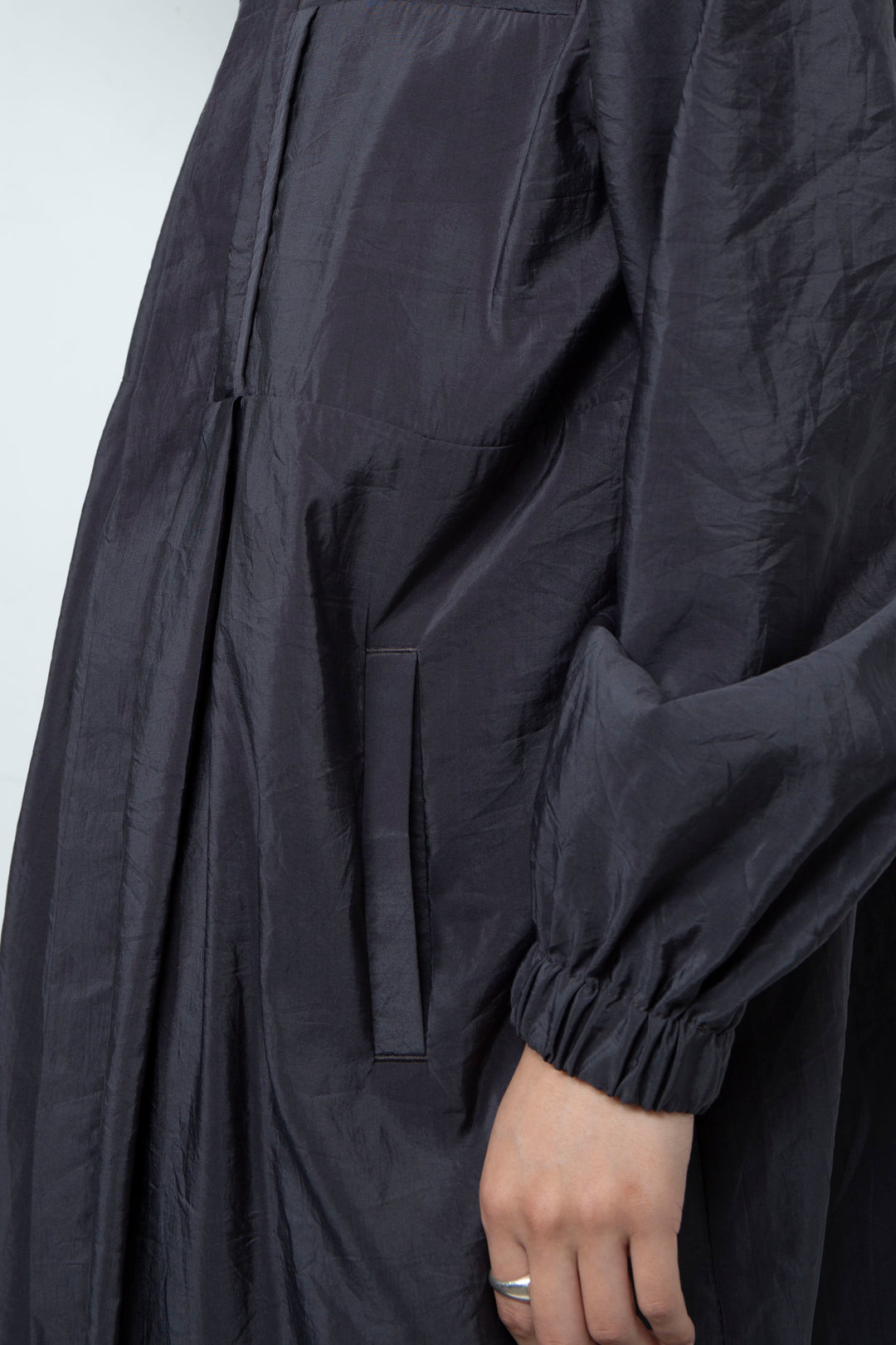 Black Hooded Jumpsuit with Rabbit Ears