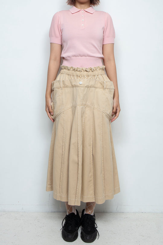 Knit polo shirt Pink