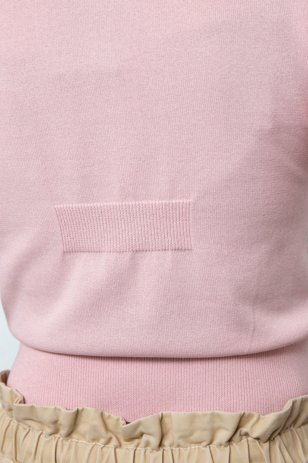 Knit polo shirt Pink