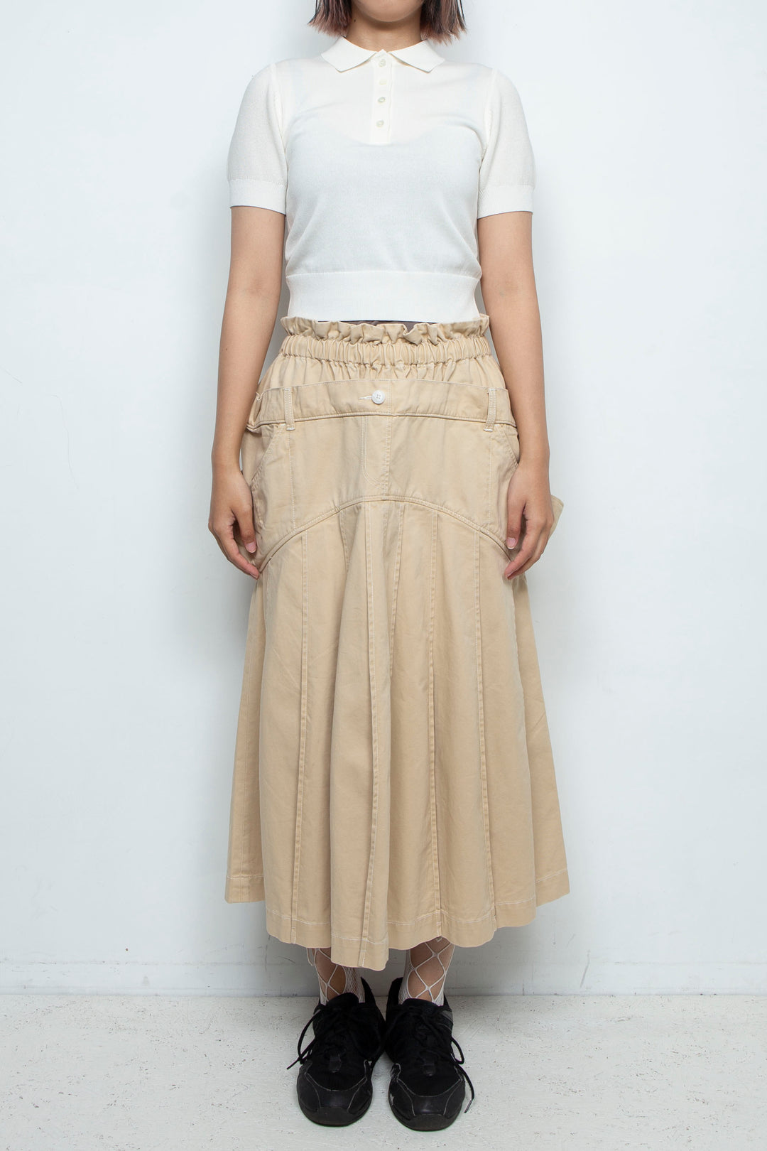 Knit polo shirt Off White