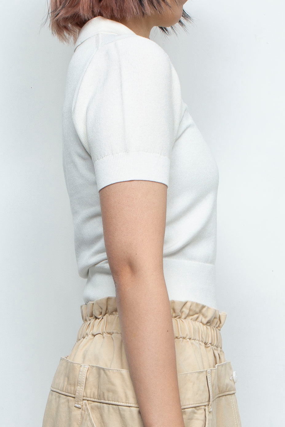 Knit polo shirt Off White
