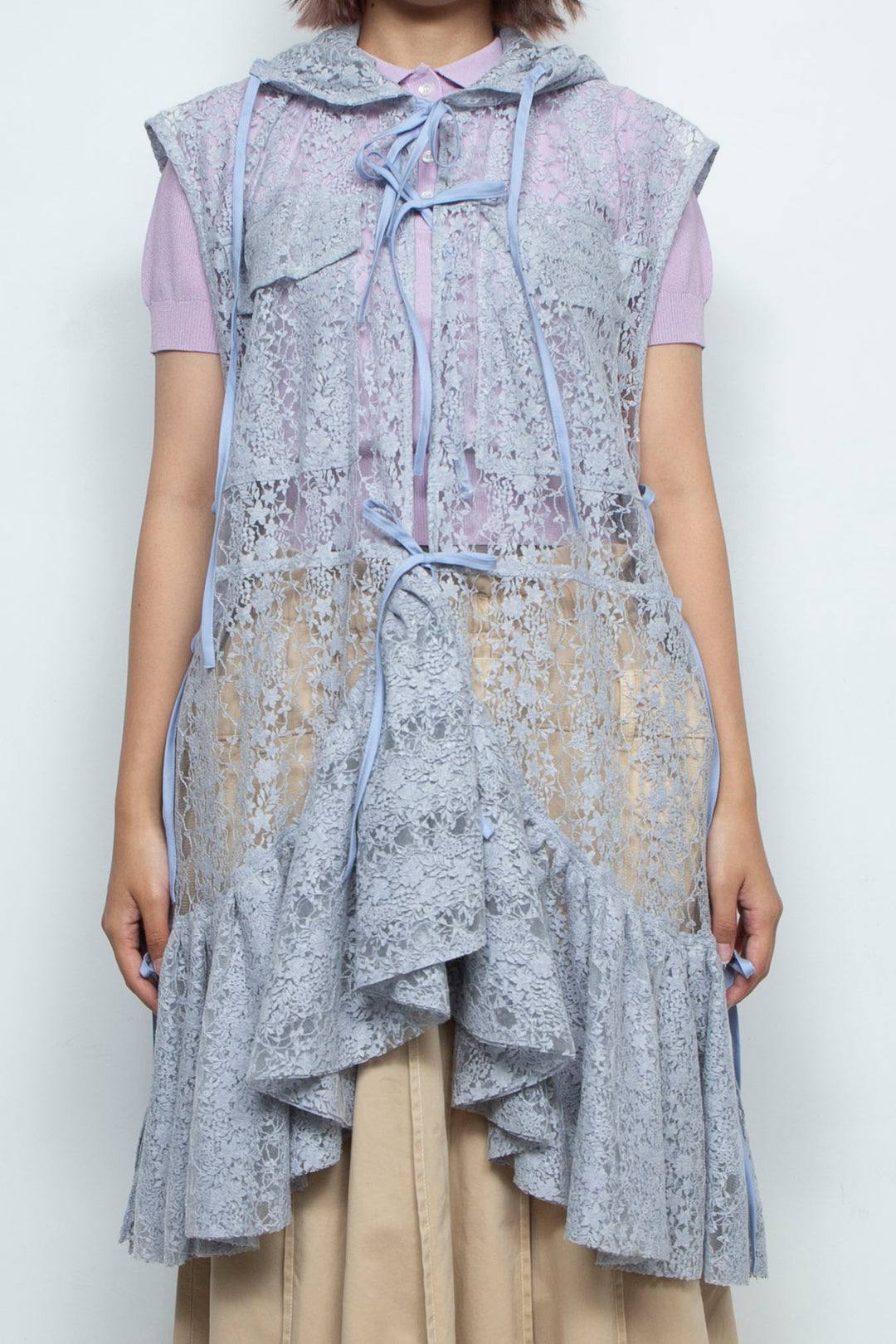 Tulle blouse Blue
