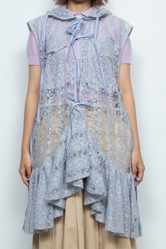 Tulle blouse Blue