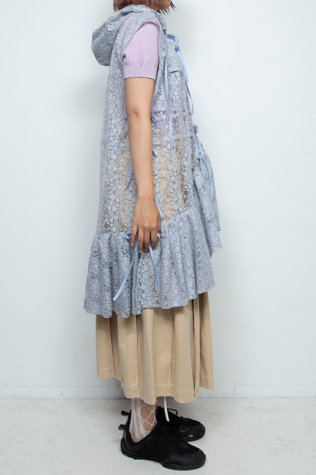 Tulle blouse Blue