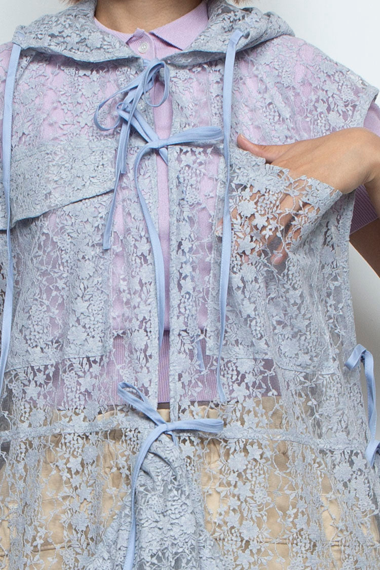 Tulle blouse Blue