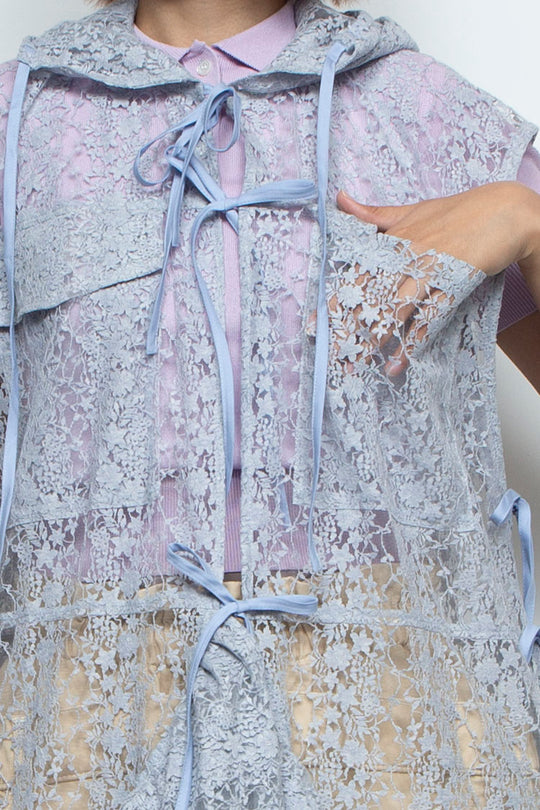 Tulle blouse Blue