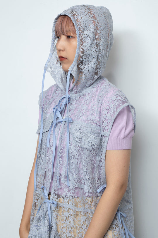 Tulle blouse Blue