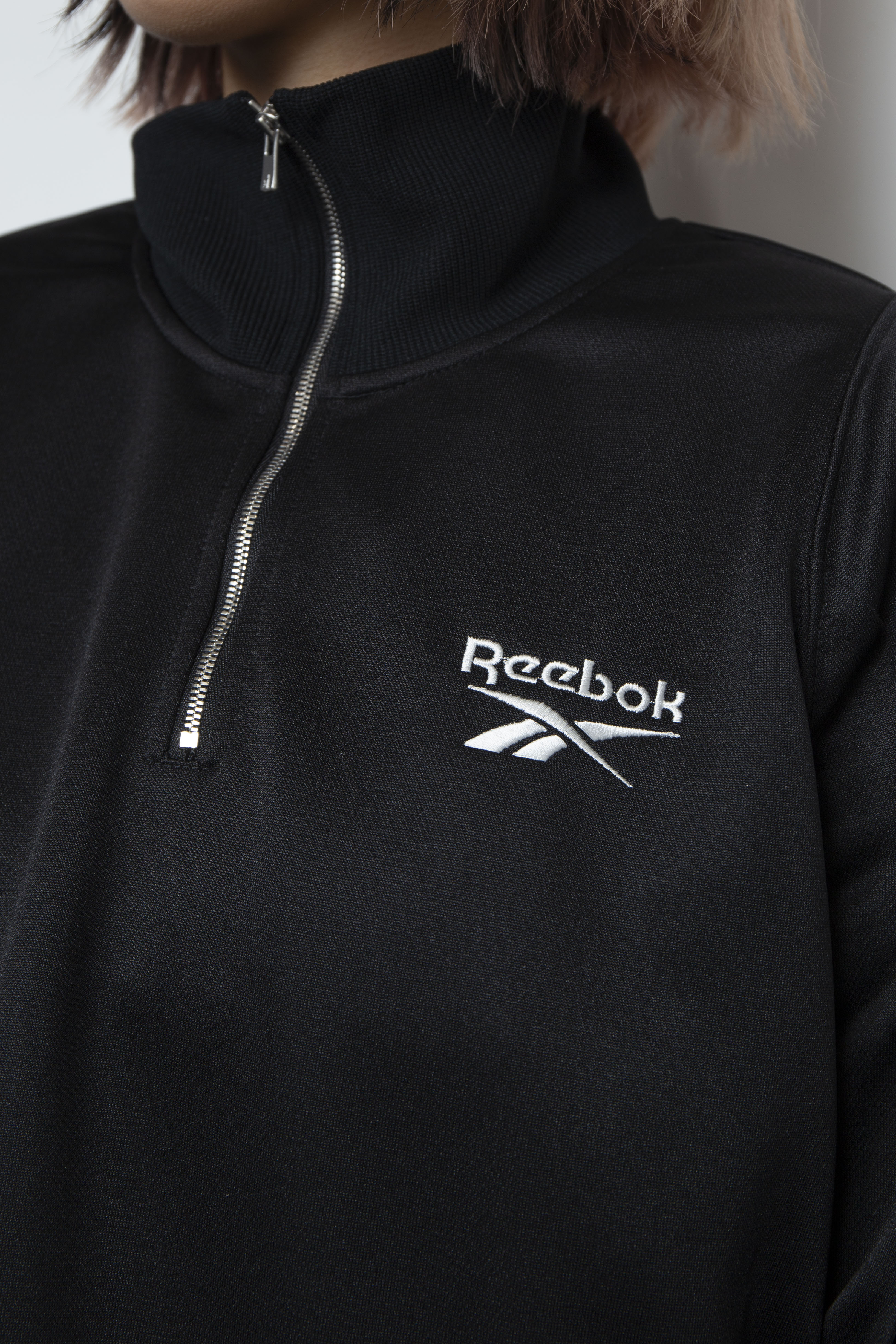 トップス naokitomizuka Reebok half zip sweatshirt naokitomizuka/ナオキトミヅカ】×Reebok half Zip deformed sweatshirt