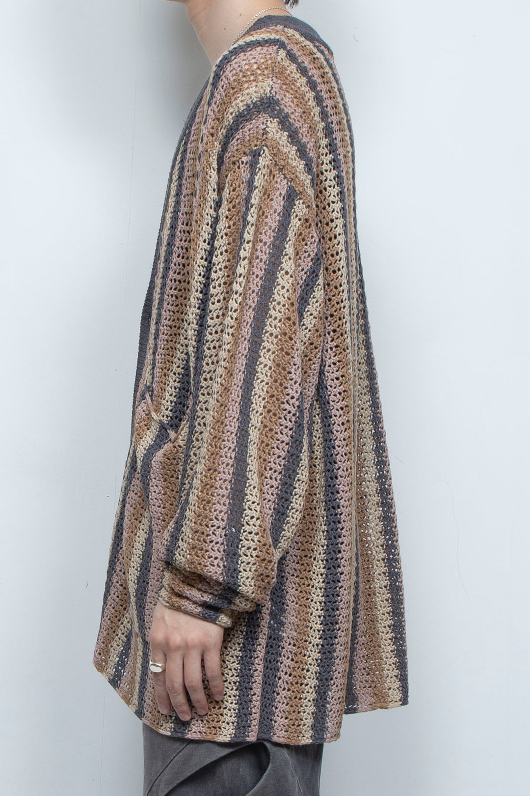 Multi Stripe Soft Mesh Cadigan BLOWN
