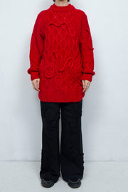 Insect intrusion knit RED