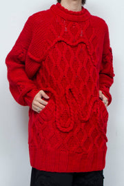 Insect intrusion knit RED