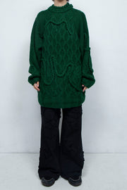 Insect intrusion knit GREEN