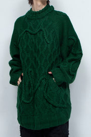 Insect intrusion knit GREEN
