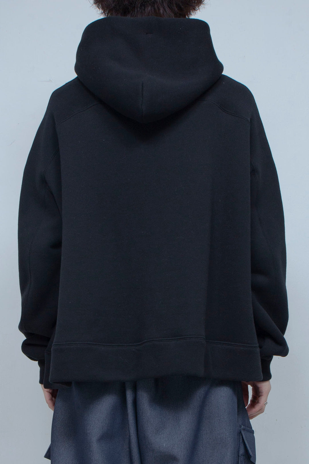 Hand Paint Sweat Hoodie BLACK