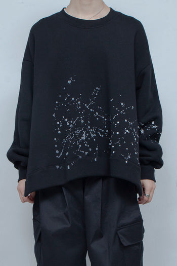 Hand Paint Sweat Pullover BLACK