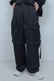 Detachable Cargo Pants BLACK
