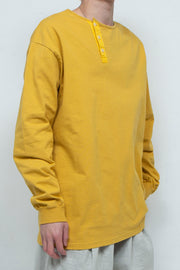 L/S Henley neck T-shirts Mustard