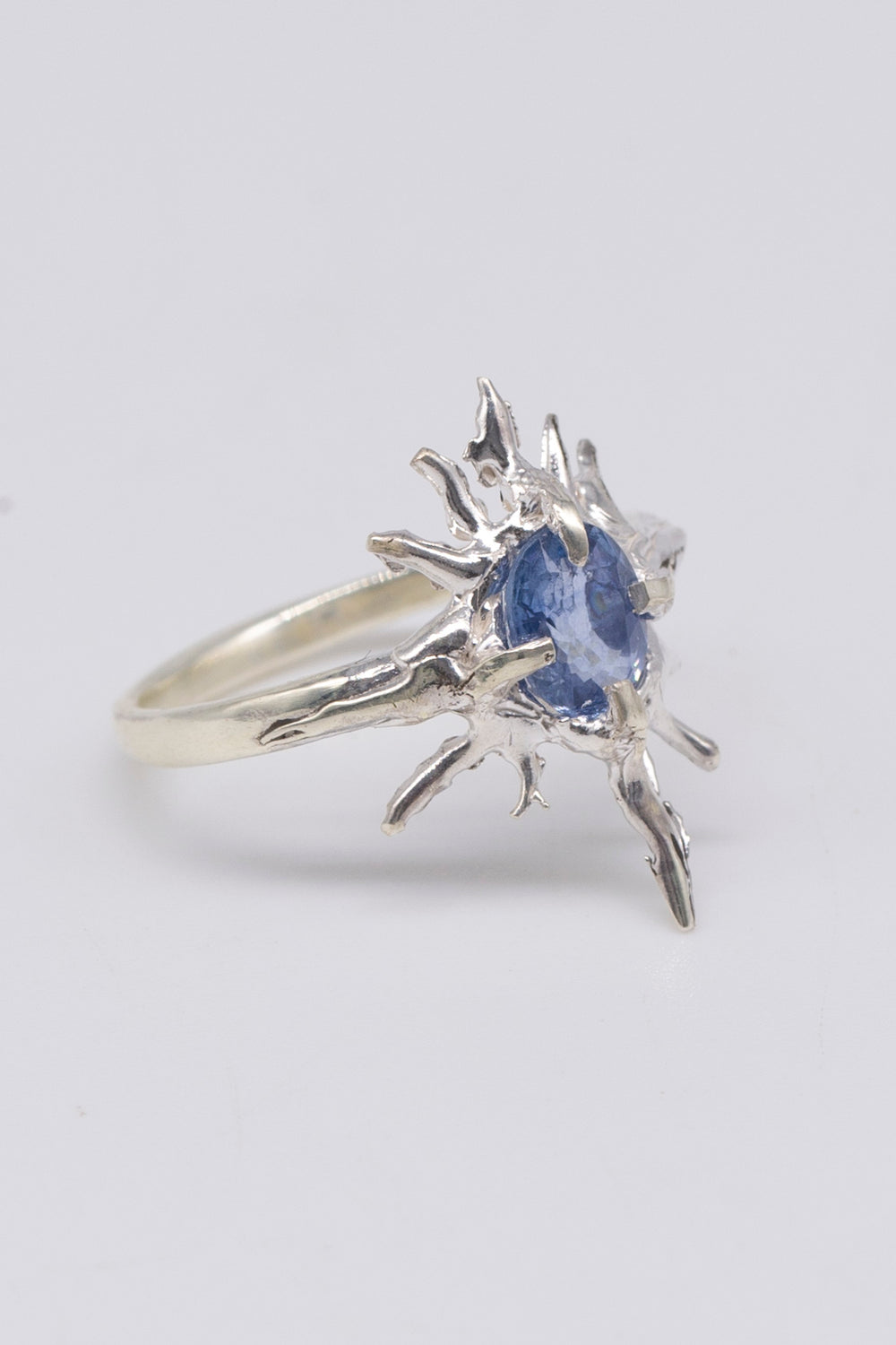 sapphire thorn pinky ring