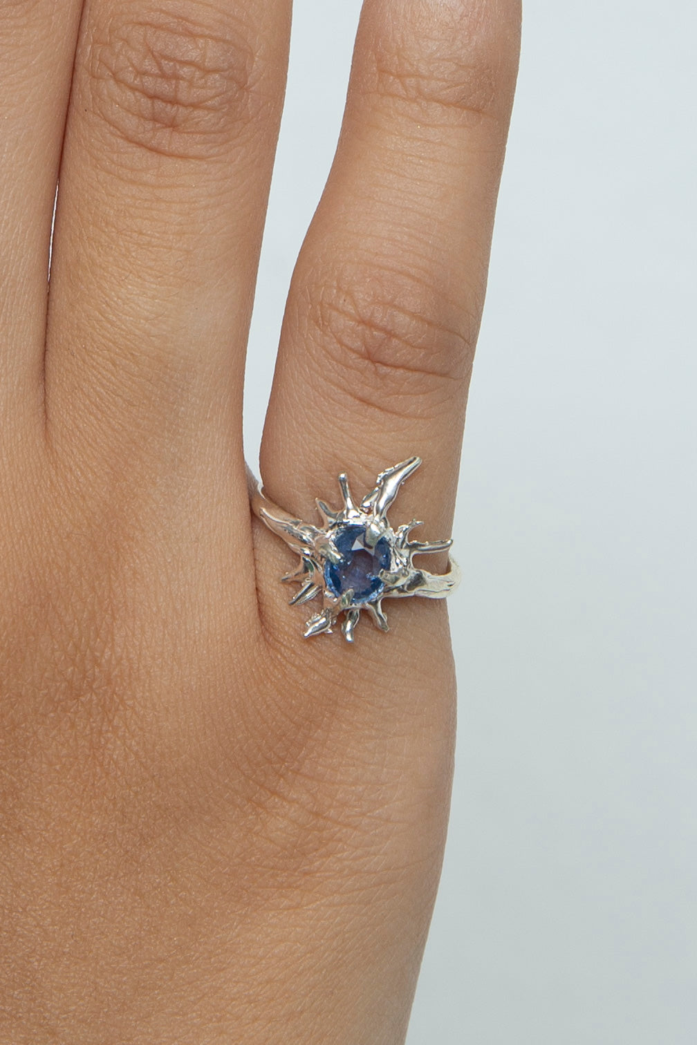 sapphire thorn pinky ring