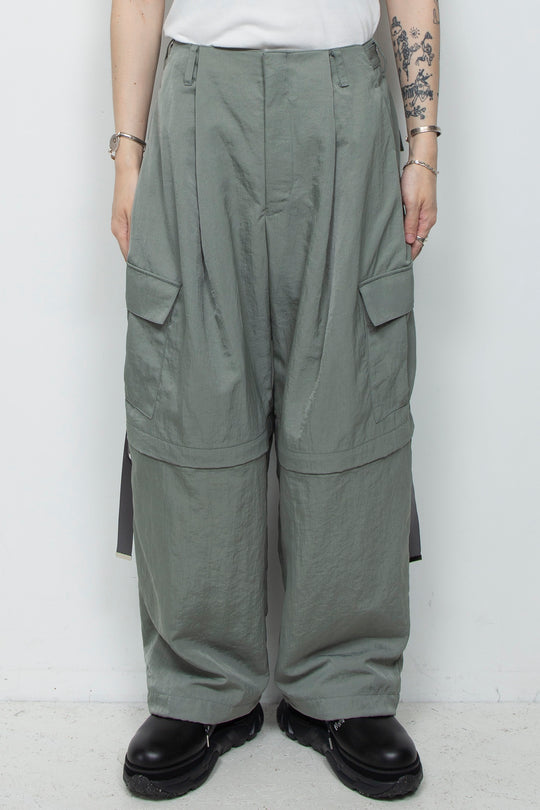 Vintage nylon detachable cargo pants SKY GRAY