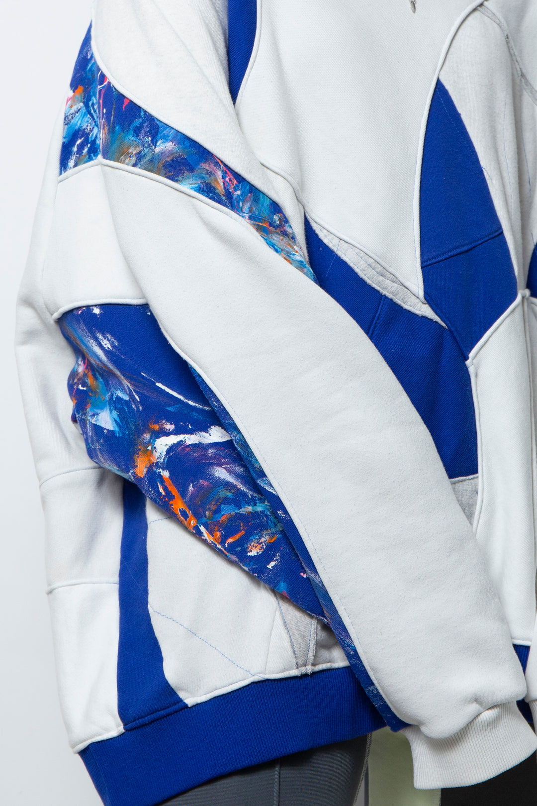 Amorphous Inx Pullover  Blue×White Mix