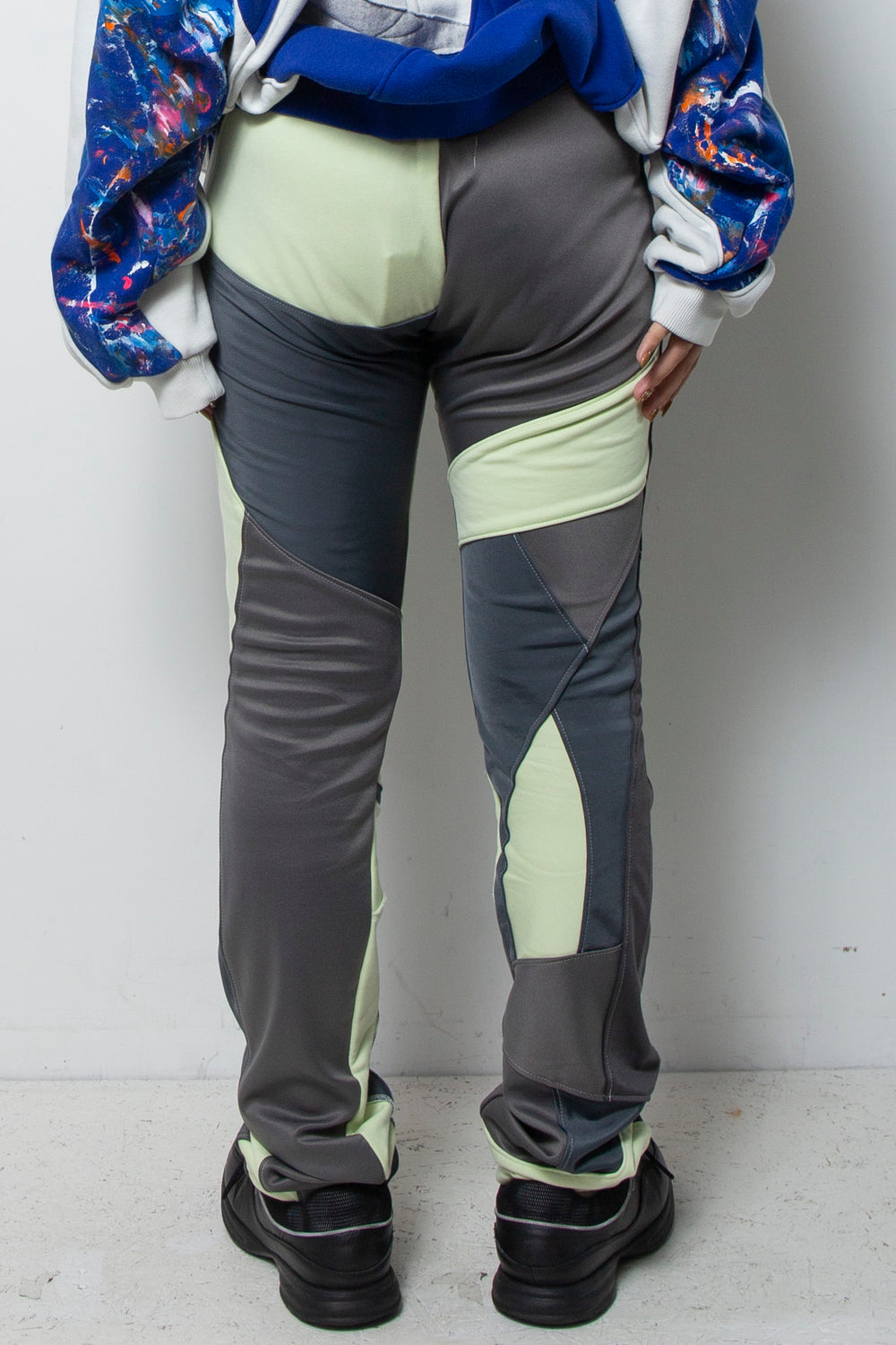 Amorphous Skinny Long Pants Pistachio×Mix Gray