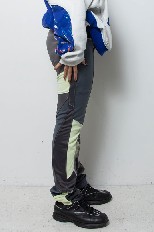 Amorphous Skinny Long Pants Pistachio×Mix Gray