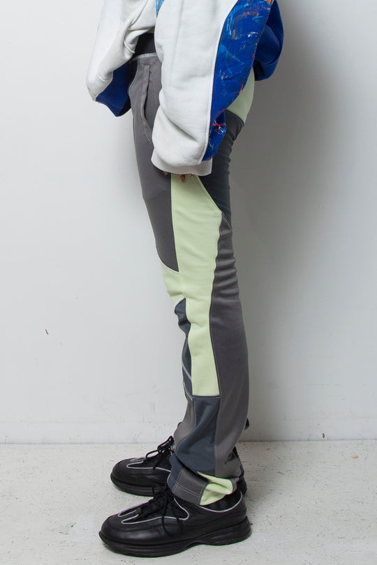 Amorphous Skinny Long Pants Pistachio×Mix Gray