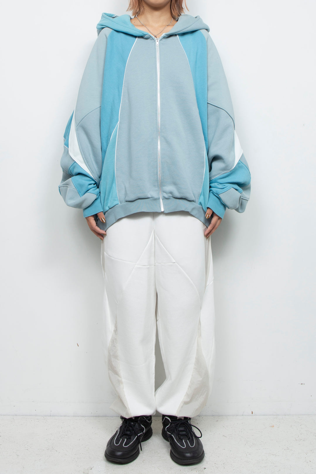 Flux Long Pants White×Cream