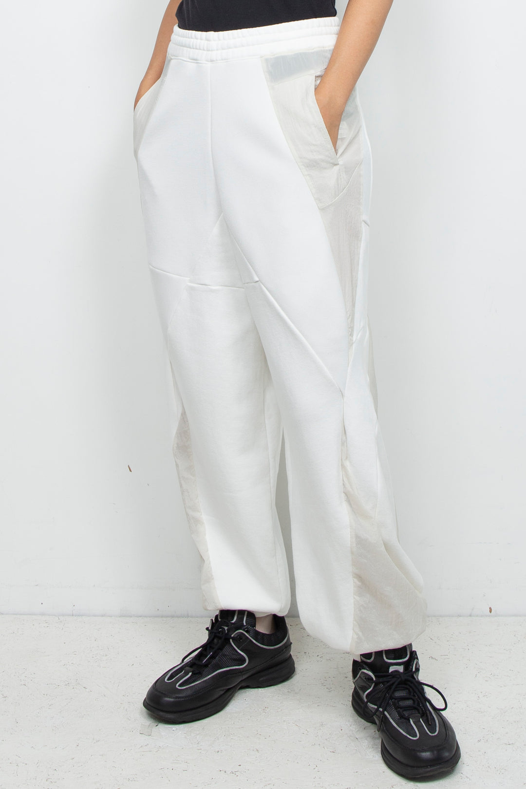 Flux Long Pants White×Cream