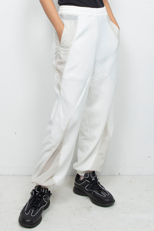 Flux Long Pants White×Cream