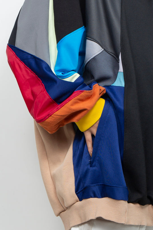 Amorphous Zip Long Hoodie Vivid Mix