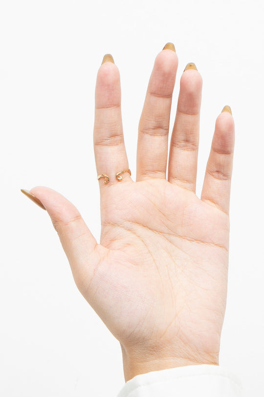 Teardrop Rococo Ring Gold