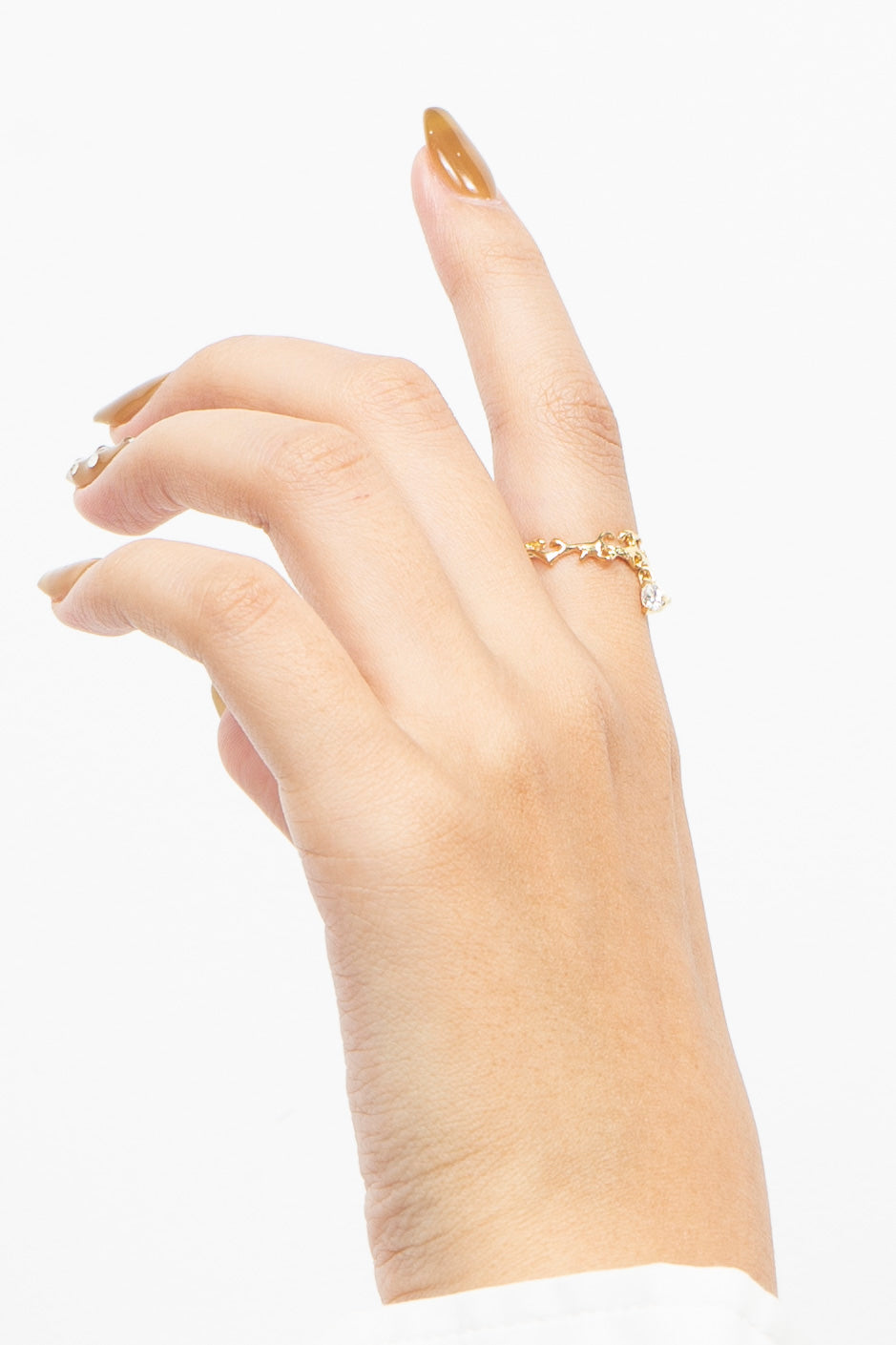 Teardrop Rococo Ring Gold