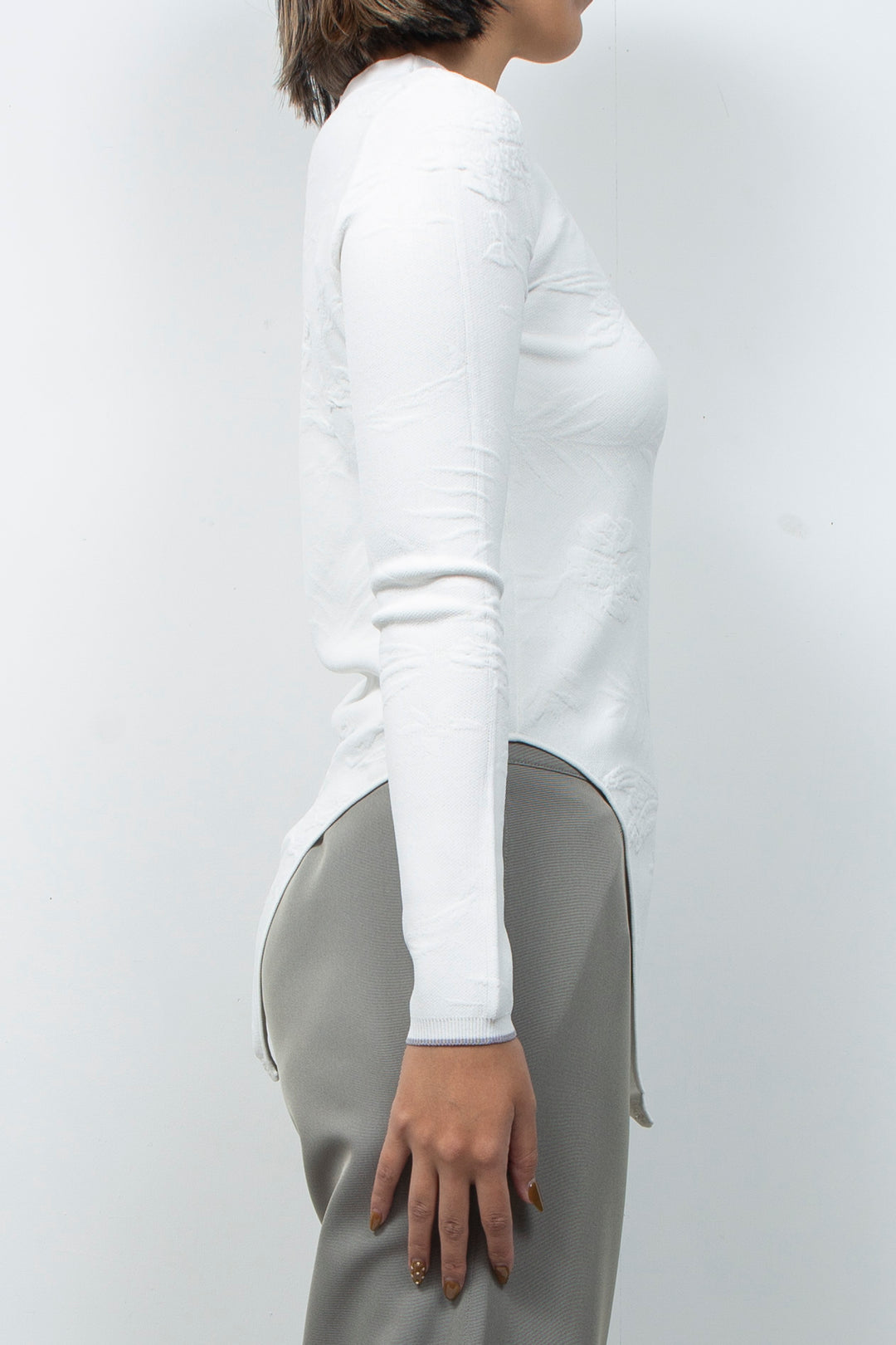 2WAY Knit Bodysuit White