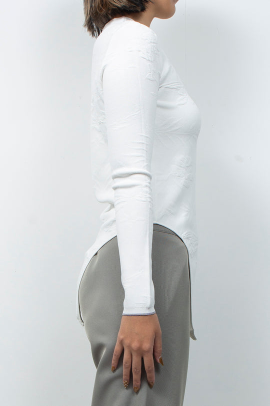 2WAY Knit Bodysuit White