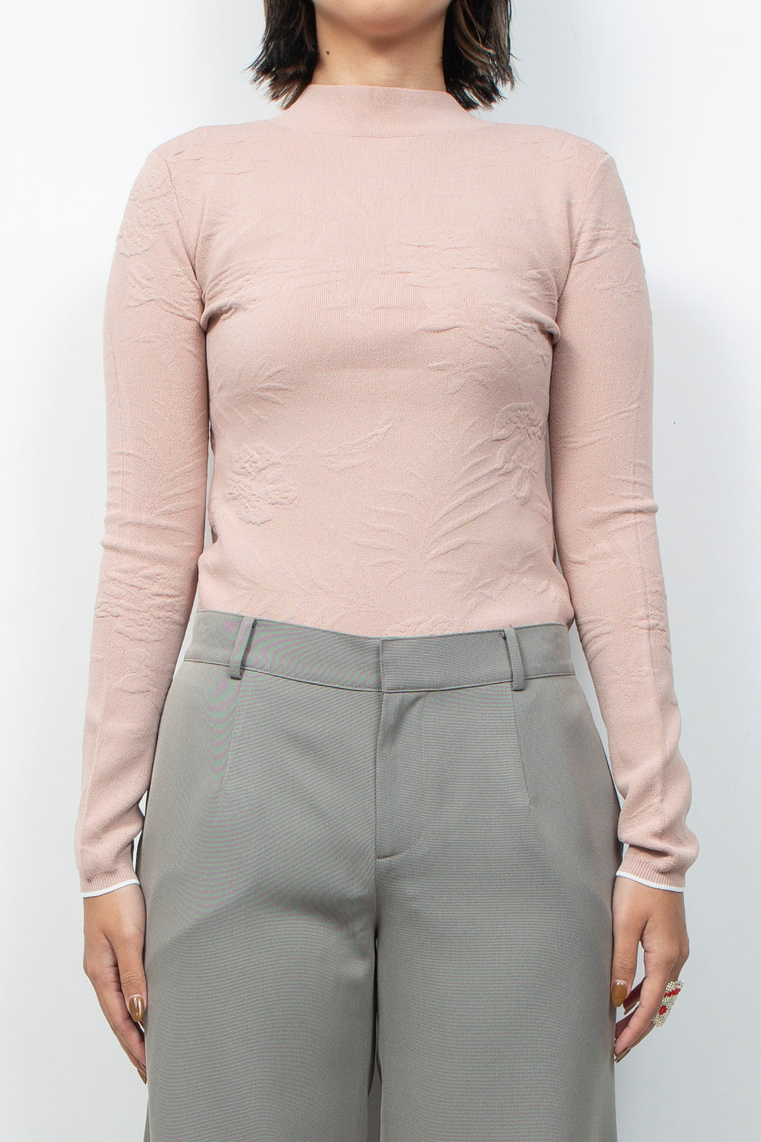 2WAY Knit Bodysuit Beige