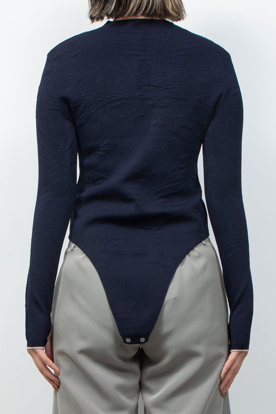 2WAY Knit Bodysuit Black