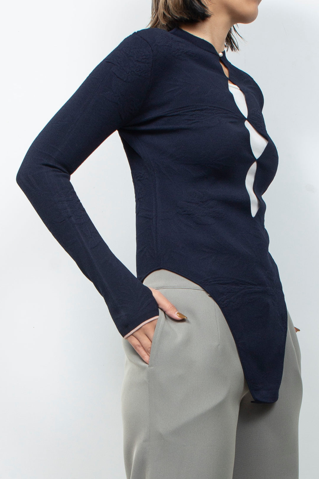 2WAY Knit Bodysuit Black