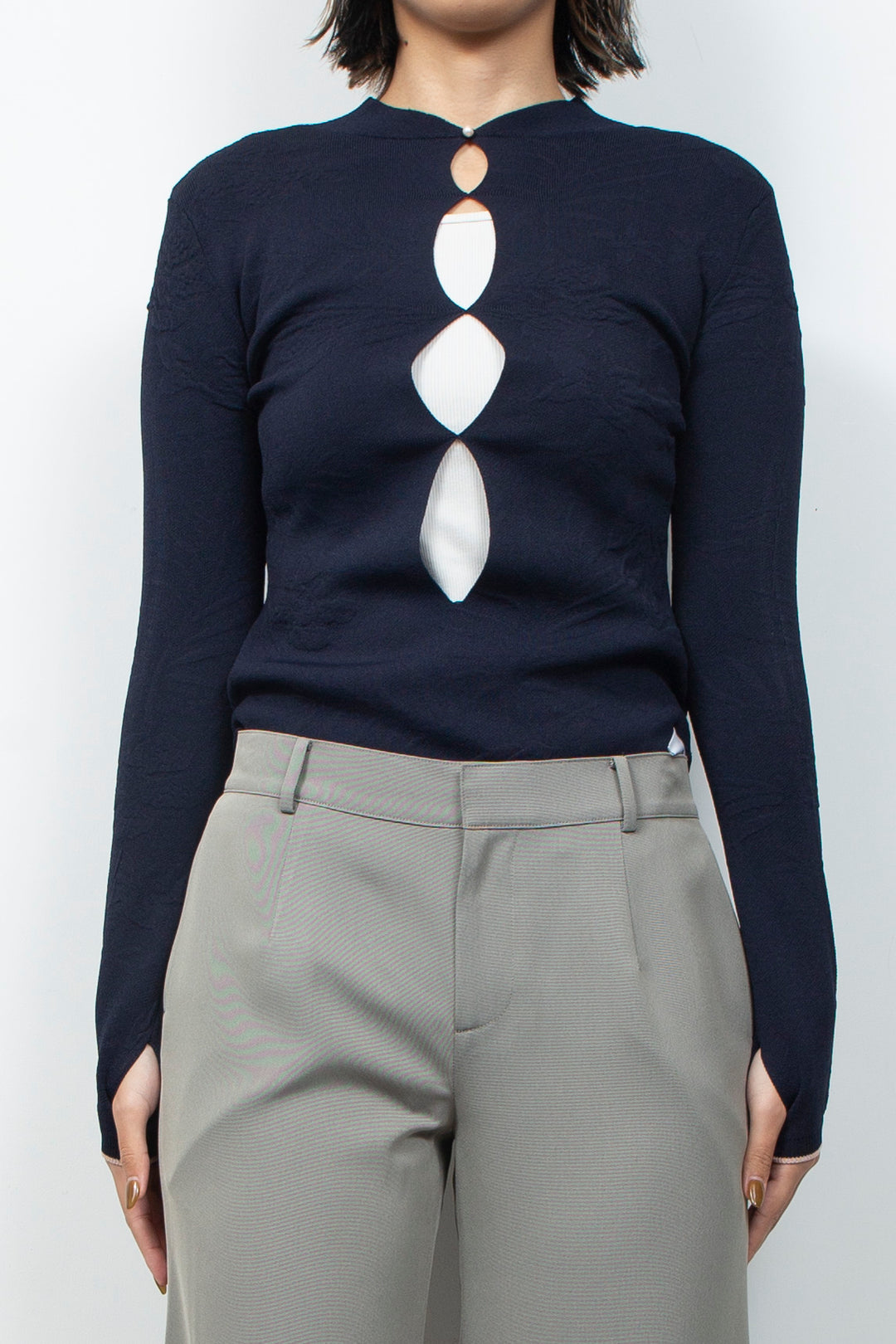 2WAY Knit Bodysuit Black