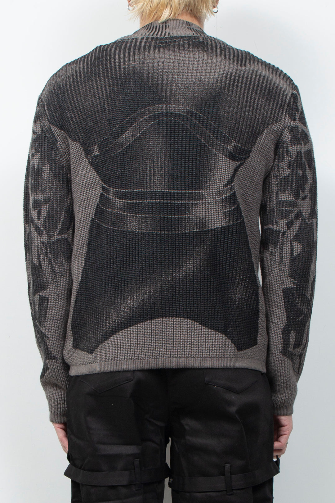 Vintage printed cardigan sweater